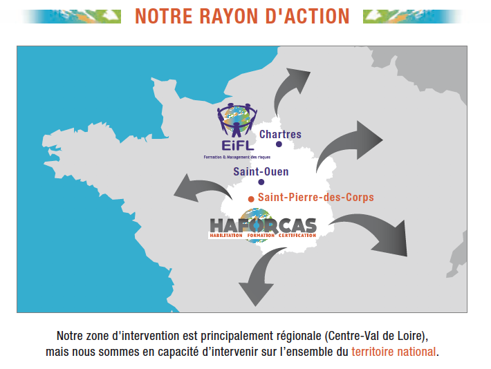 Rayon d'action HAFORCAS Formation